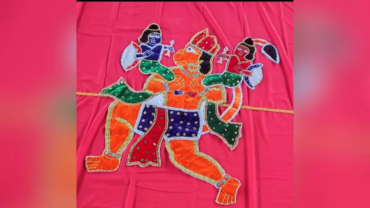 अयोध्या राम मंदिर प्राण प्रतिष्ठा समारोह में, झारखंड के हजारीबाग में बना झंडा लहराएगा, जो 40 फीट लंबा और 42 फीट चौड़ा