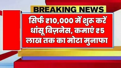 सिर्फ ₹10,000 में शुरू करें धांसू बिज़नेस, कमाएं ₹5 लाख तक का मोटा मुनाफा देखे पूरी डिटेल